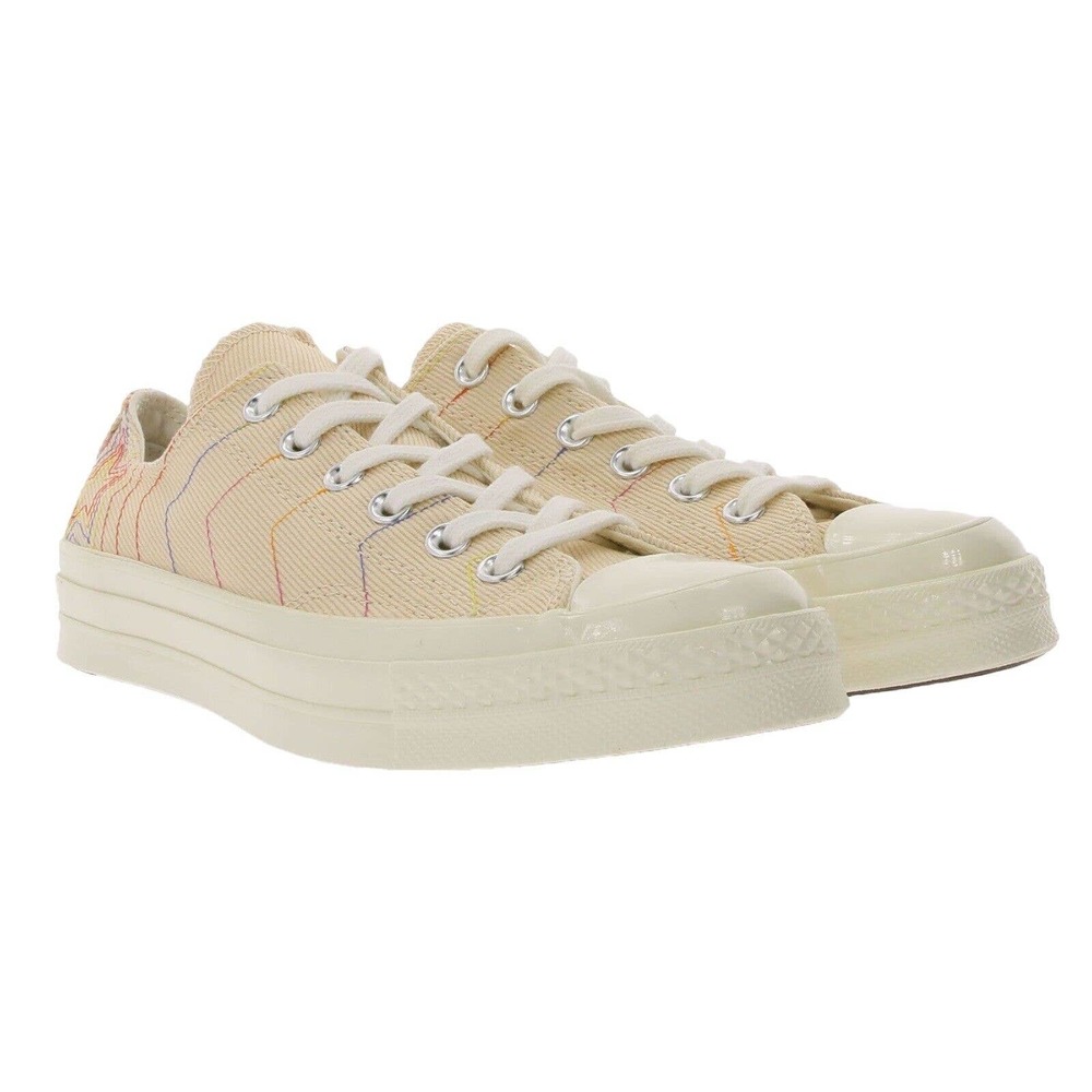Converse Chuck Taylor All Star 70 Low Top Stars Beige Women's Shoes Size 9.5 - Picture 4 of 9